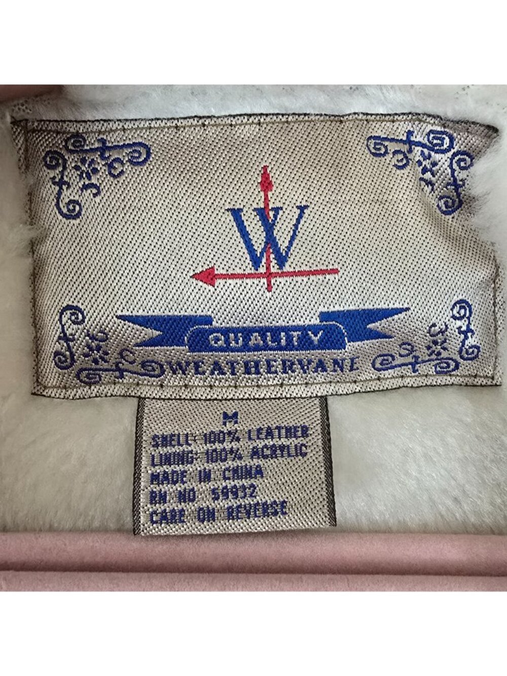 Weathervane Vintage Suede Leather Coat Med Hooded Fleece Western Cowgirl Jacket - Picture 2 of 12